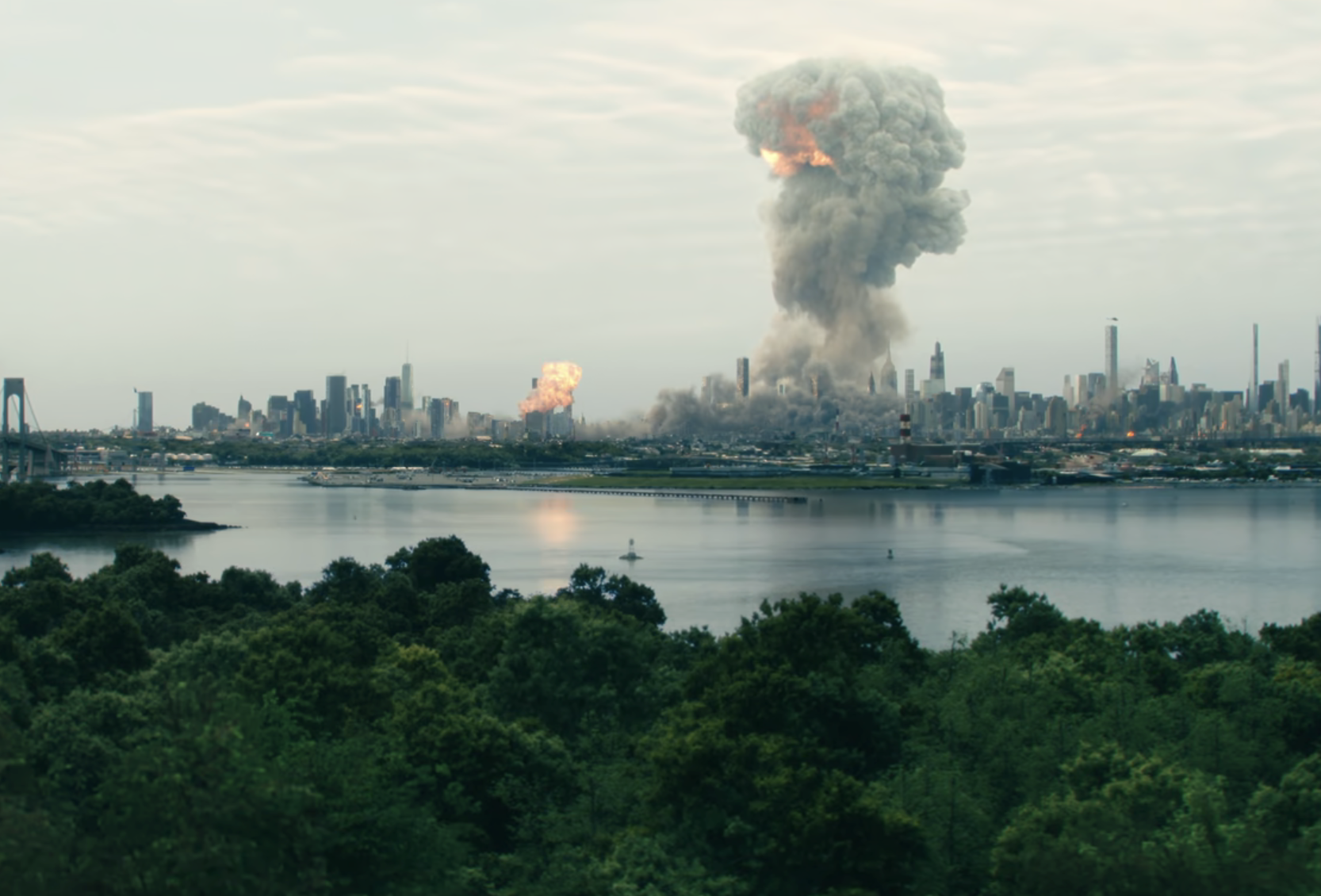 New York being bombed