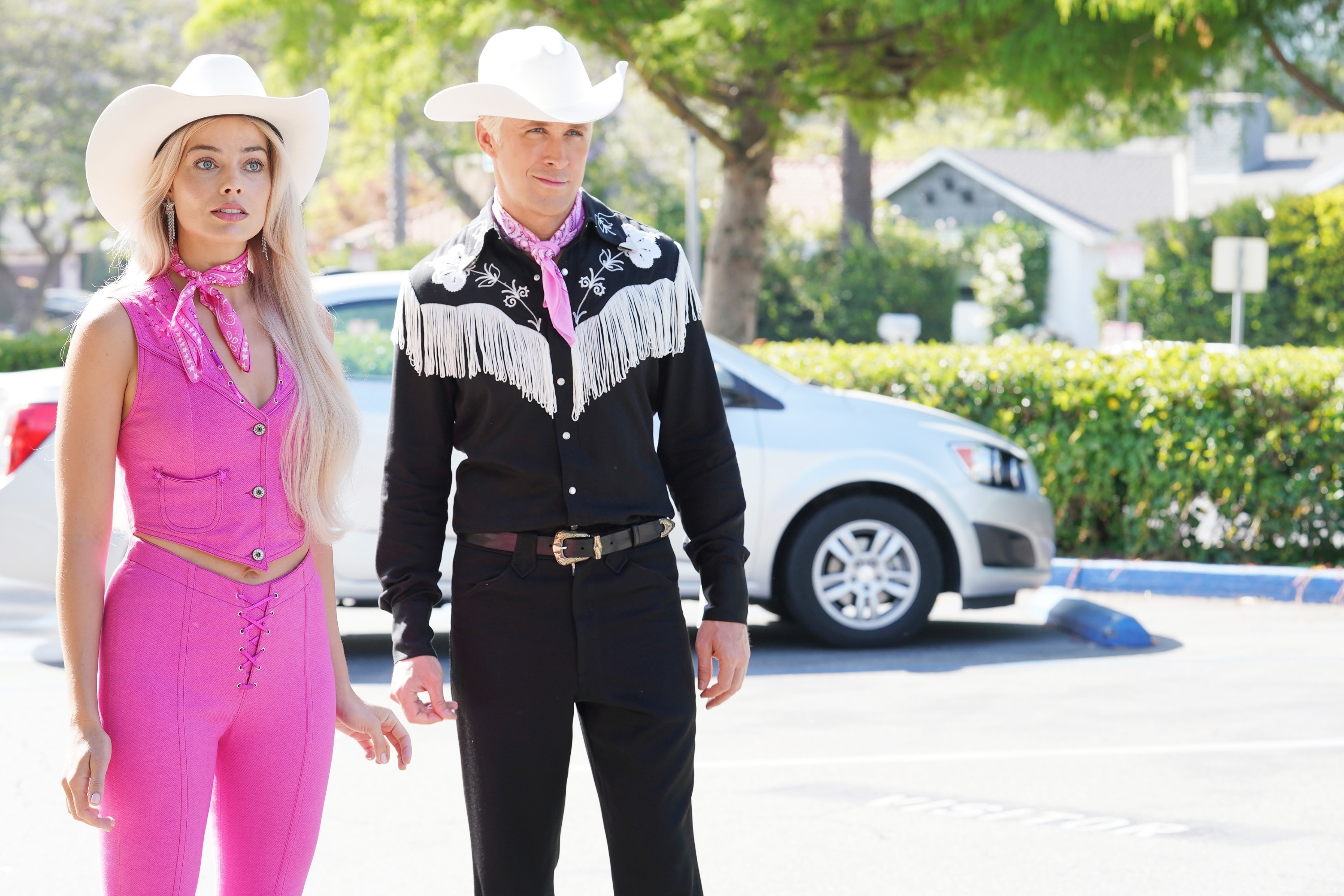 barbie and ken in cowboy costumes