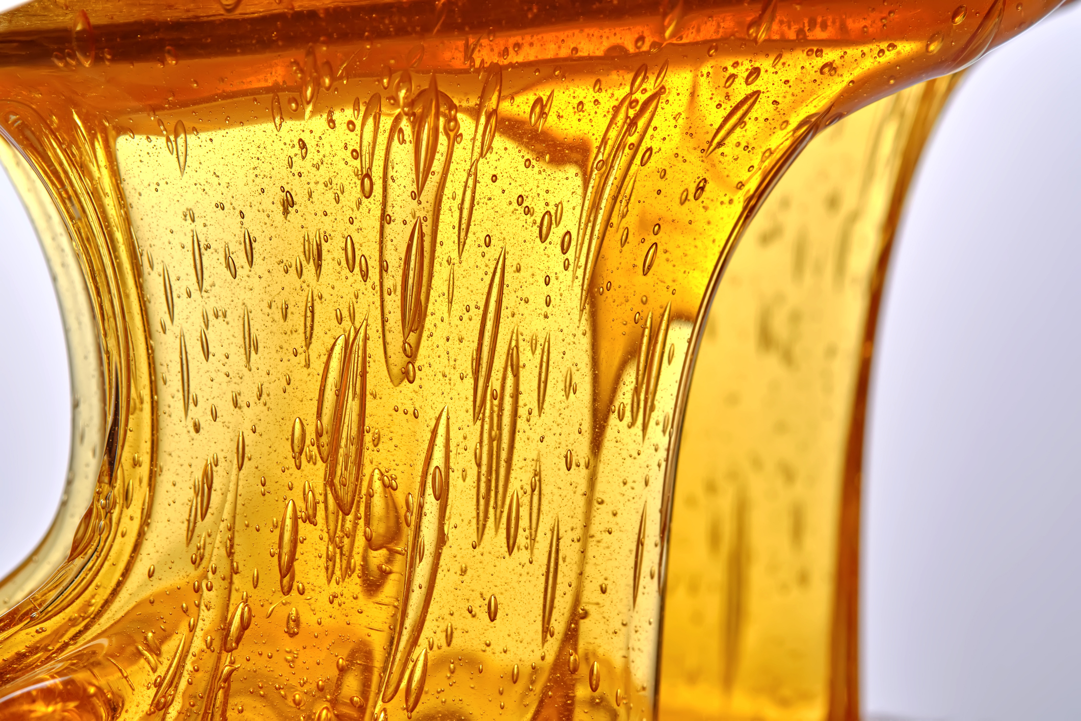 closeup of honey