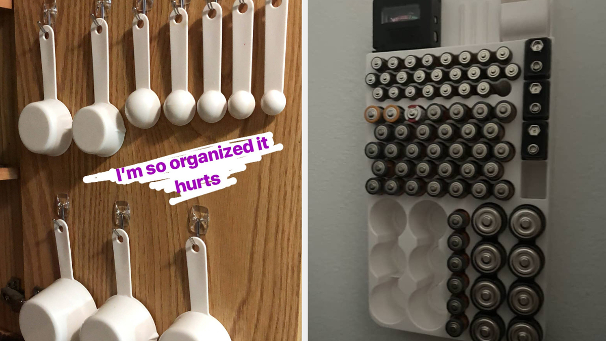 Kitchen Cabinet Organizing-Measuring Cups & Spoons - Dogs & Design