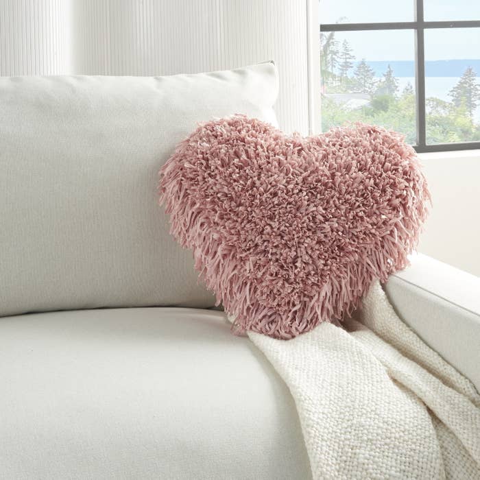 the pillow in the blush pink color