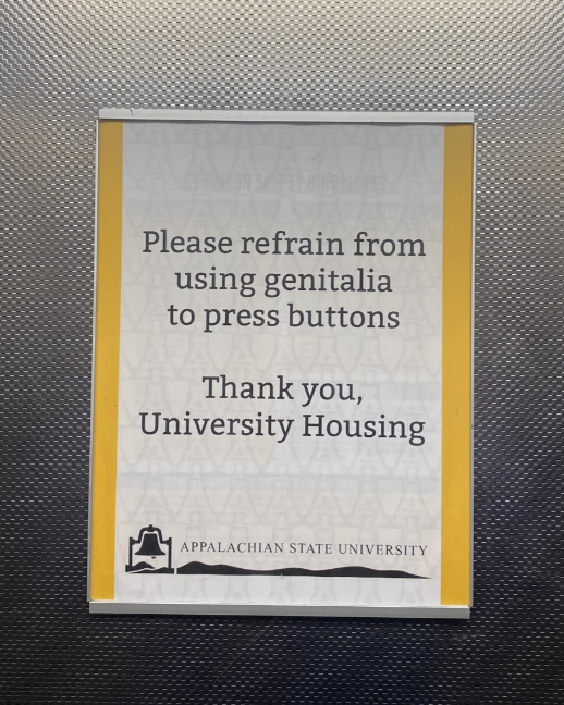&quot;Please refrain from using genitalia to press buttons&quot;