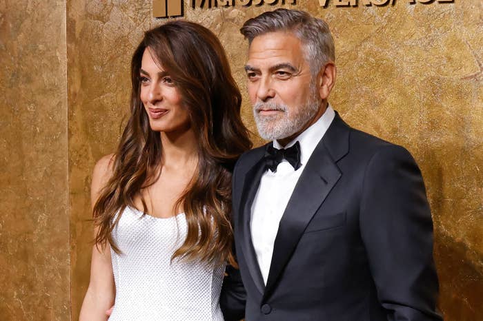 George and Amal on the red carpet