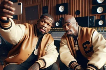 50 cent and 2pac in AI image