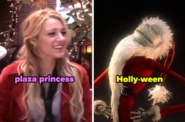 Blair Waldorf is plaza princess, Jack Skellington is Holly-ween