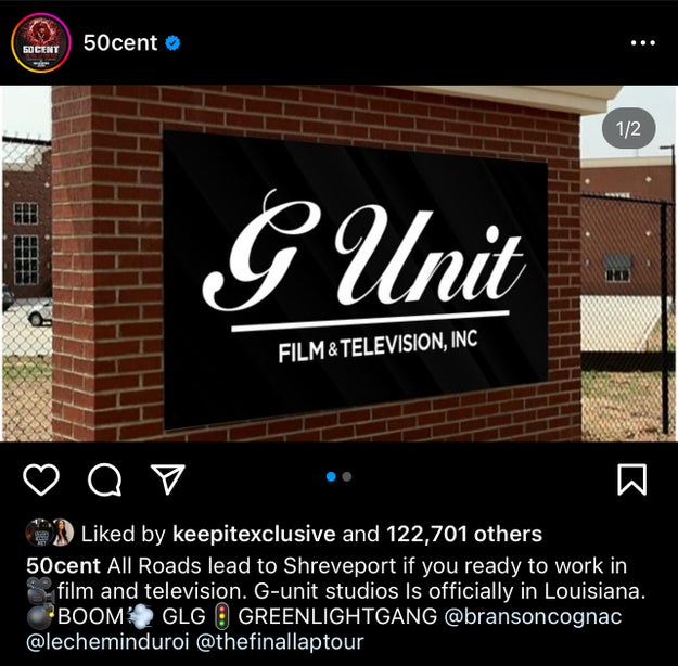 50 Cent Set To Open A G-Unit Film And TV Studio In Louisiana - AfroTech