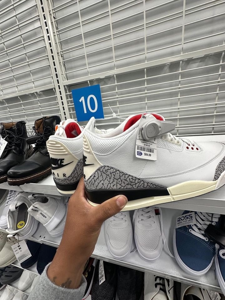 White Cement Reimagined Air Jordan 3s at Ross Complex