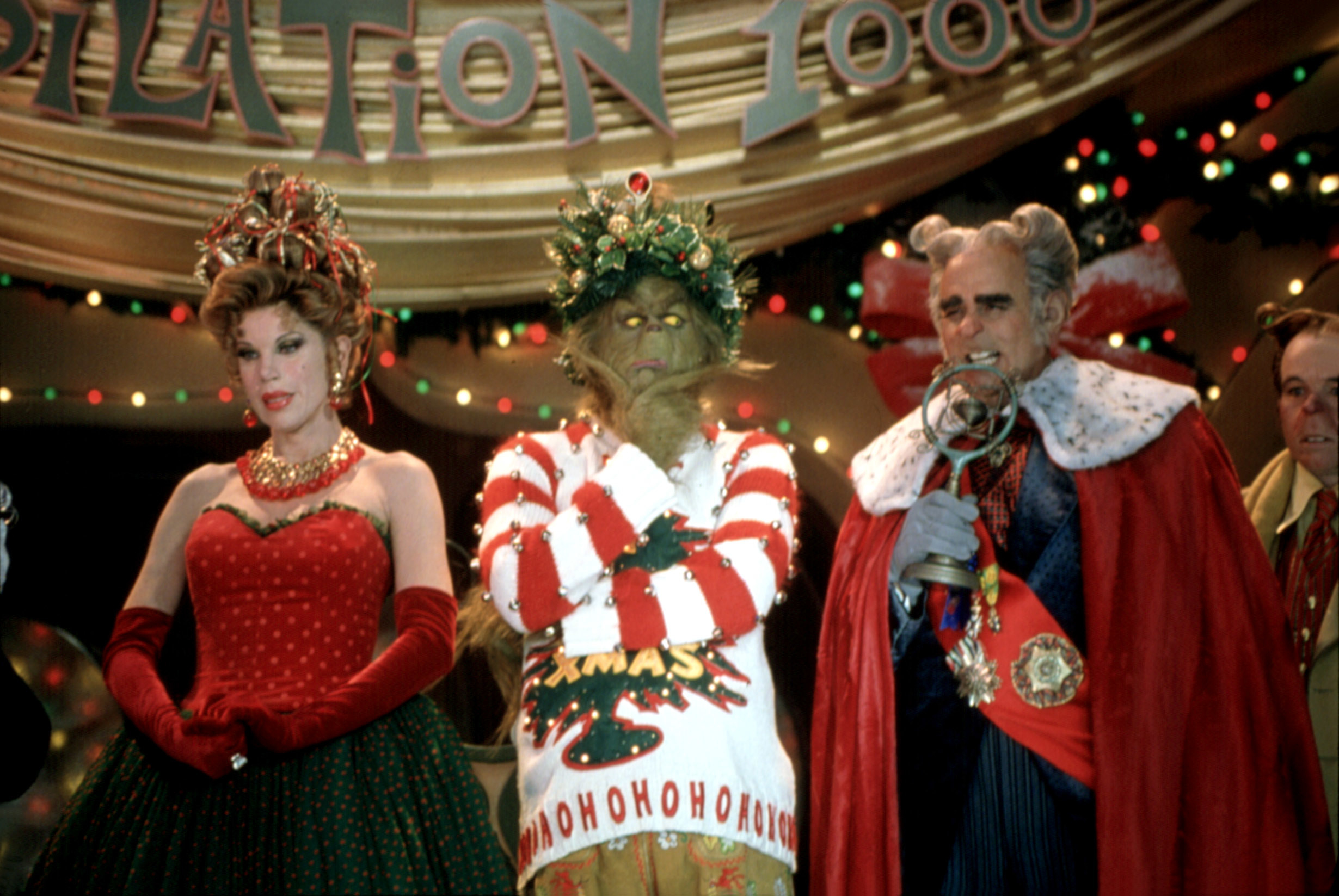 the grinch the mayor and martha may whovier at the annual christmas party