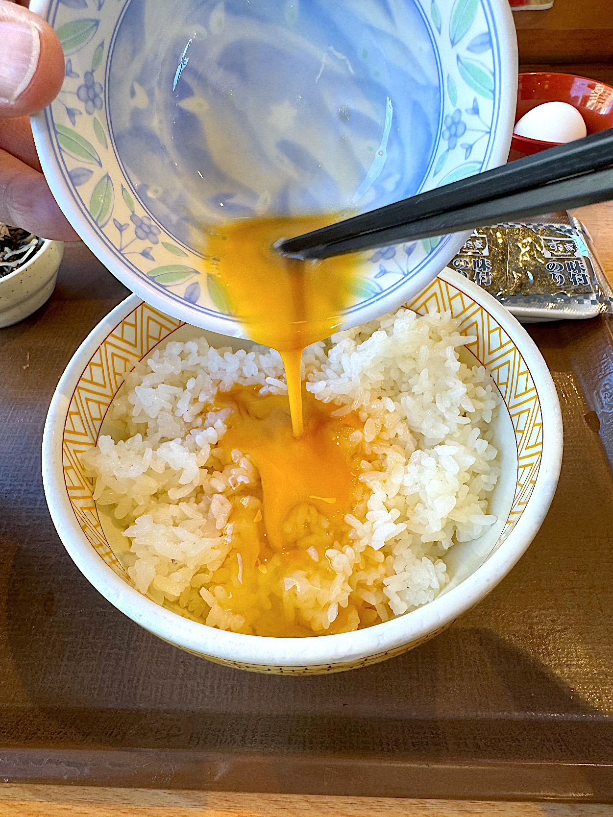 すき家のオススメのメニュー「たまかけ朝食」