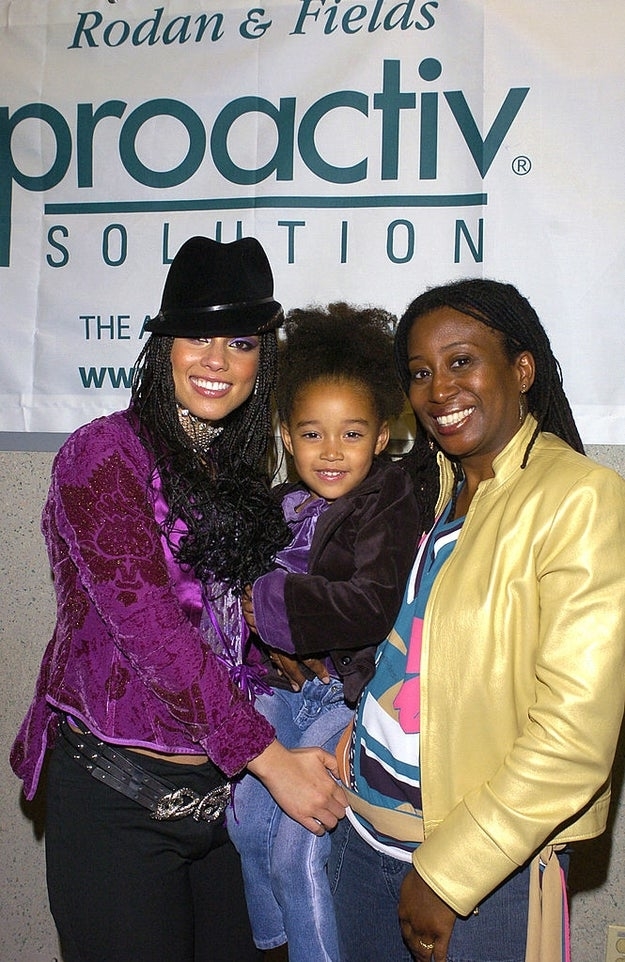 her with her mom and alicia keys