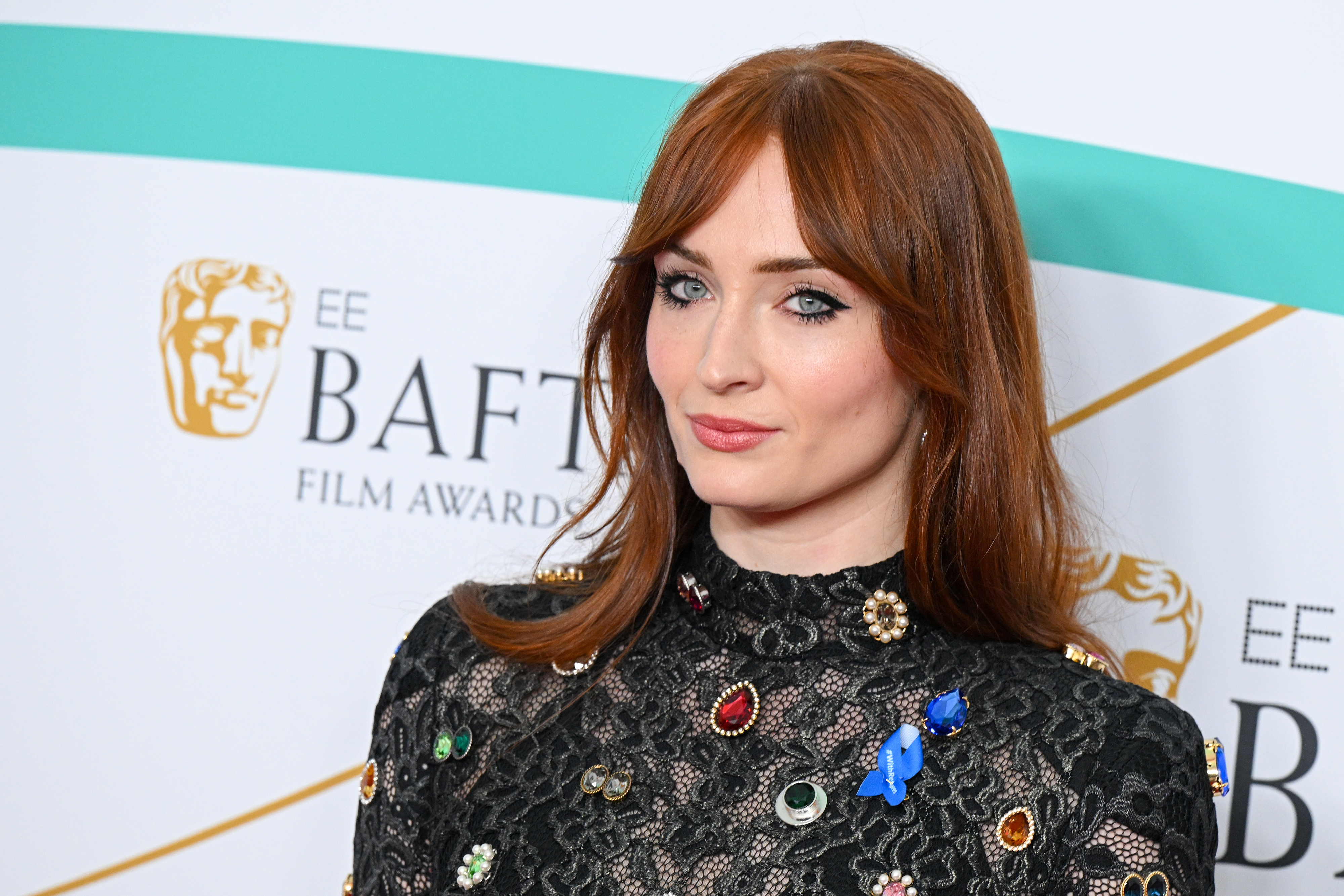 Close-up of Sophie at the BAFTA Awards