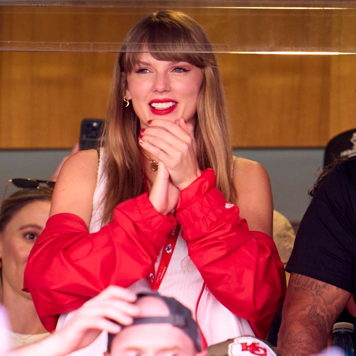 Taylor in the stands