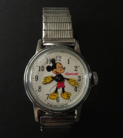 a Mickey Mouse watch