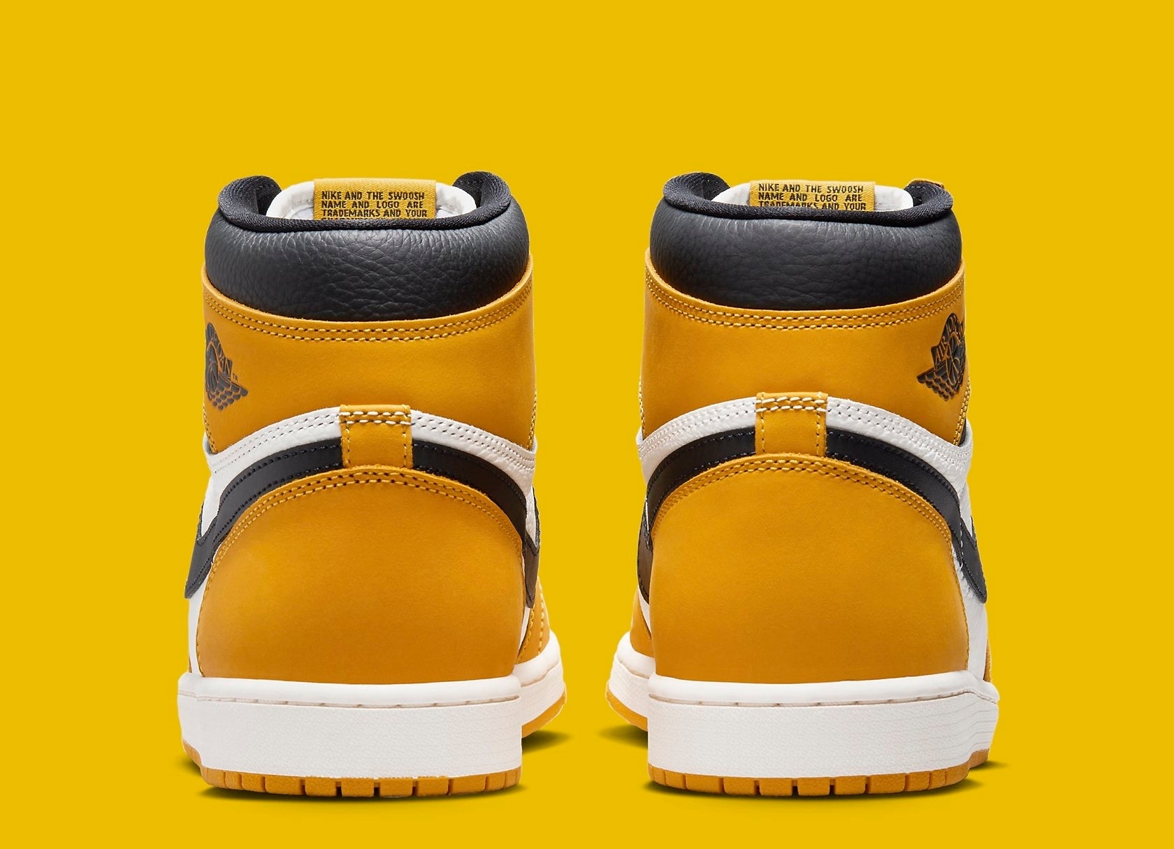Air Jordan 1 High Yellow Ochre Release Date DZ5485-701 Heel