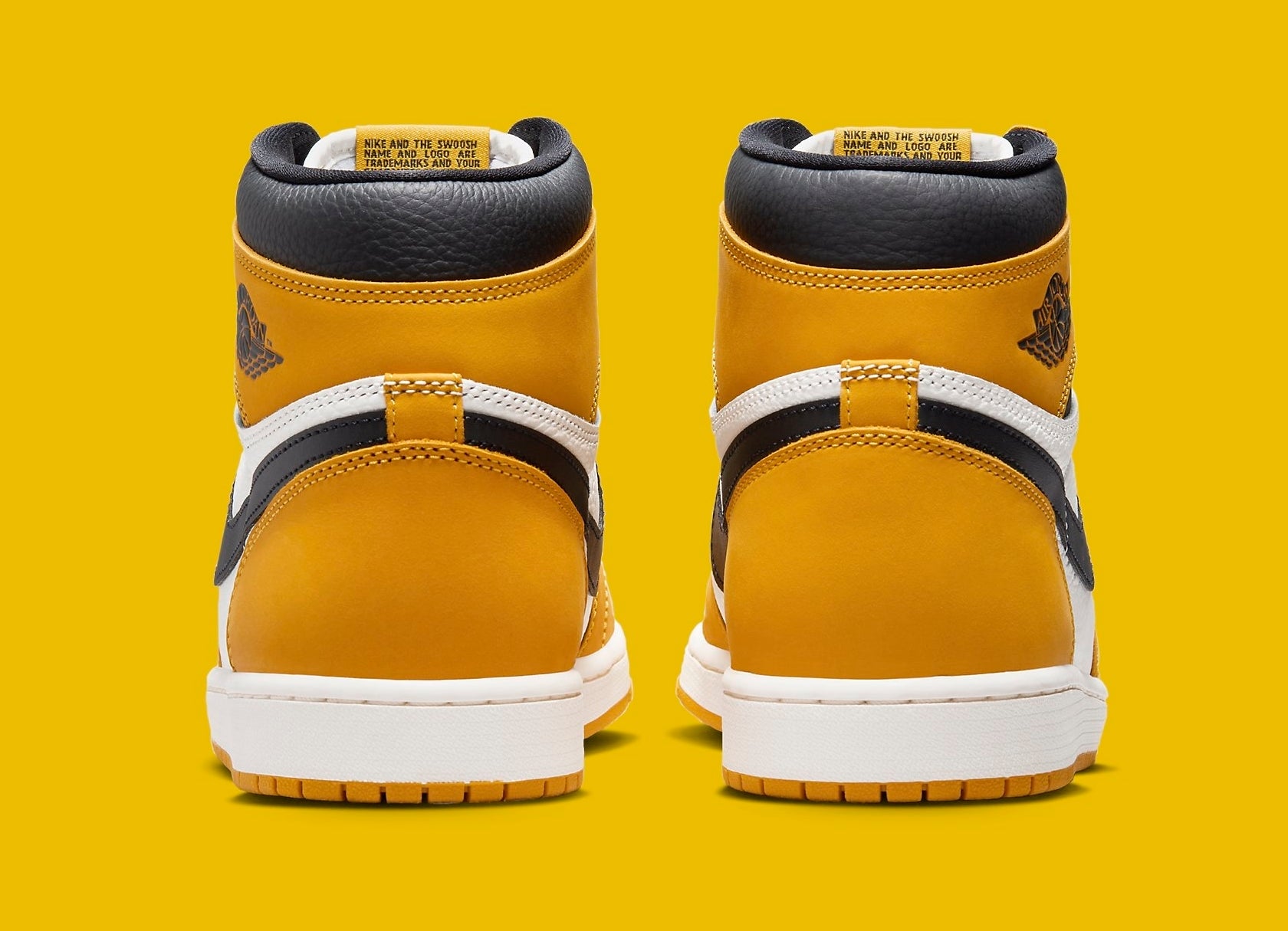 Air Jordan 1 High Yellow Ochre Release Date DZ5485-701 Heel