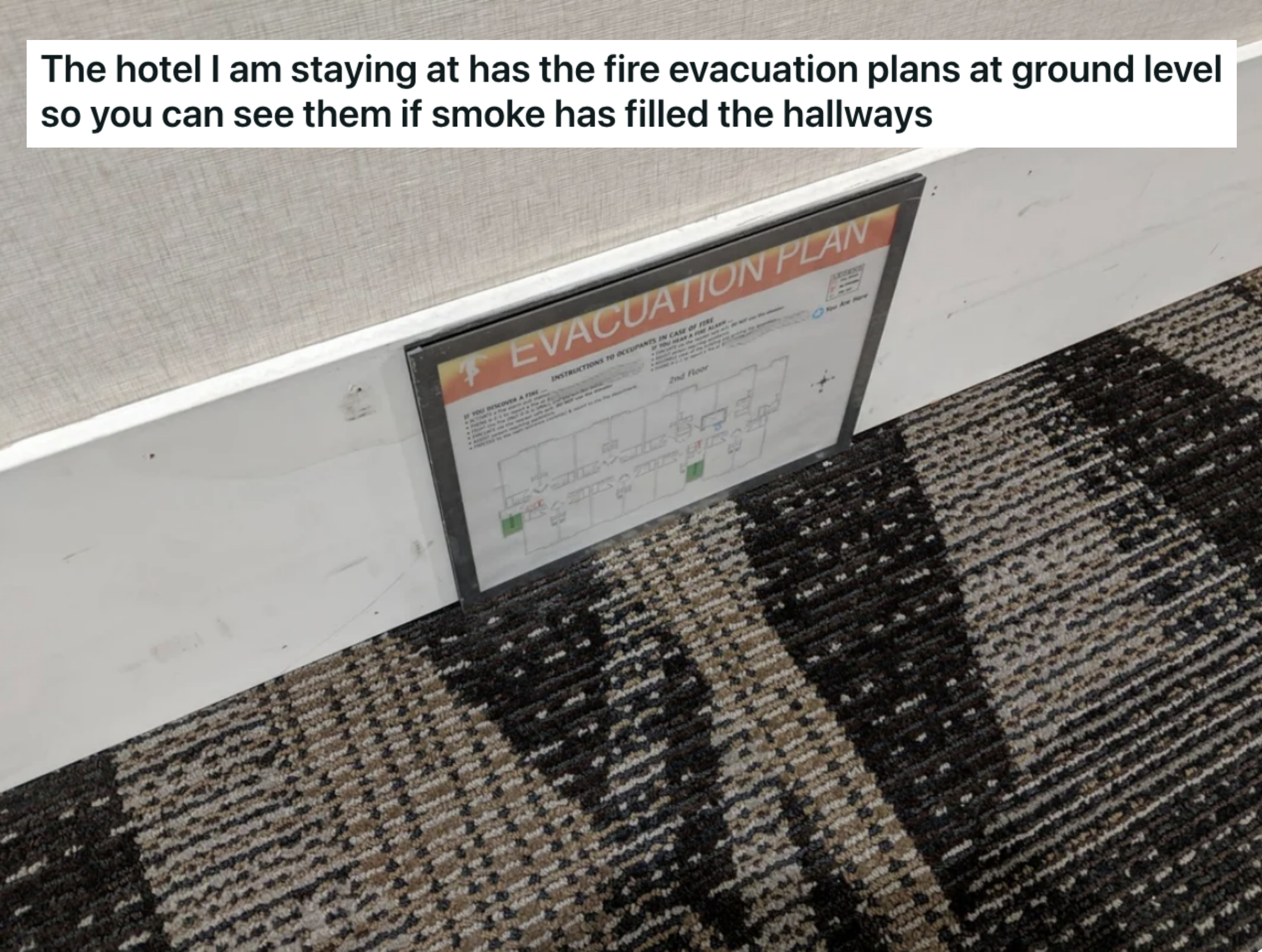 An evacuation plan