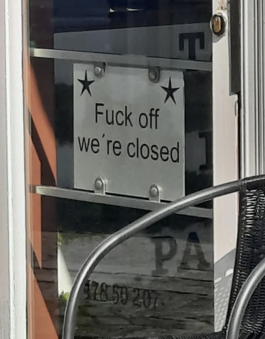 fuck off, we&#x27;re closed