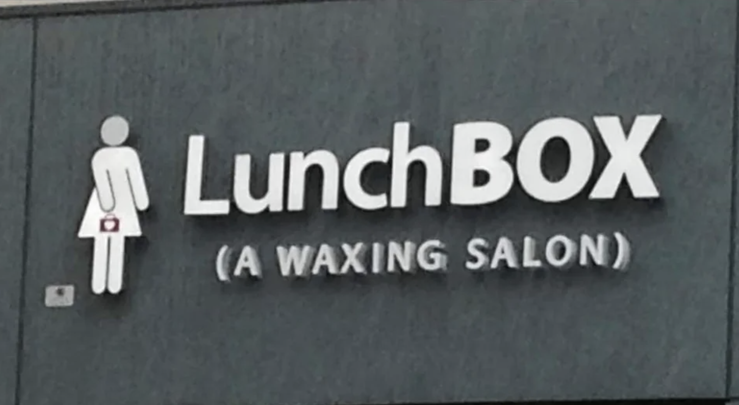 lunch box, a waxing salon