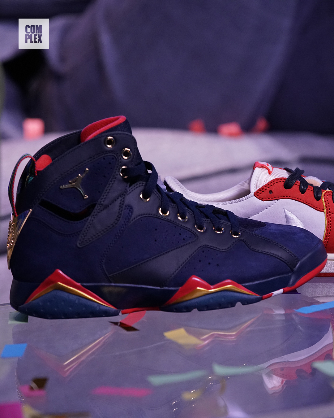 Trophy Room x Air Jordan 7 New Sheriff in Town Navy Friends &amp; Family Sample