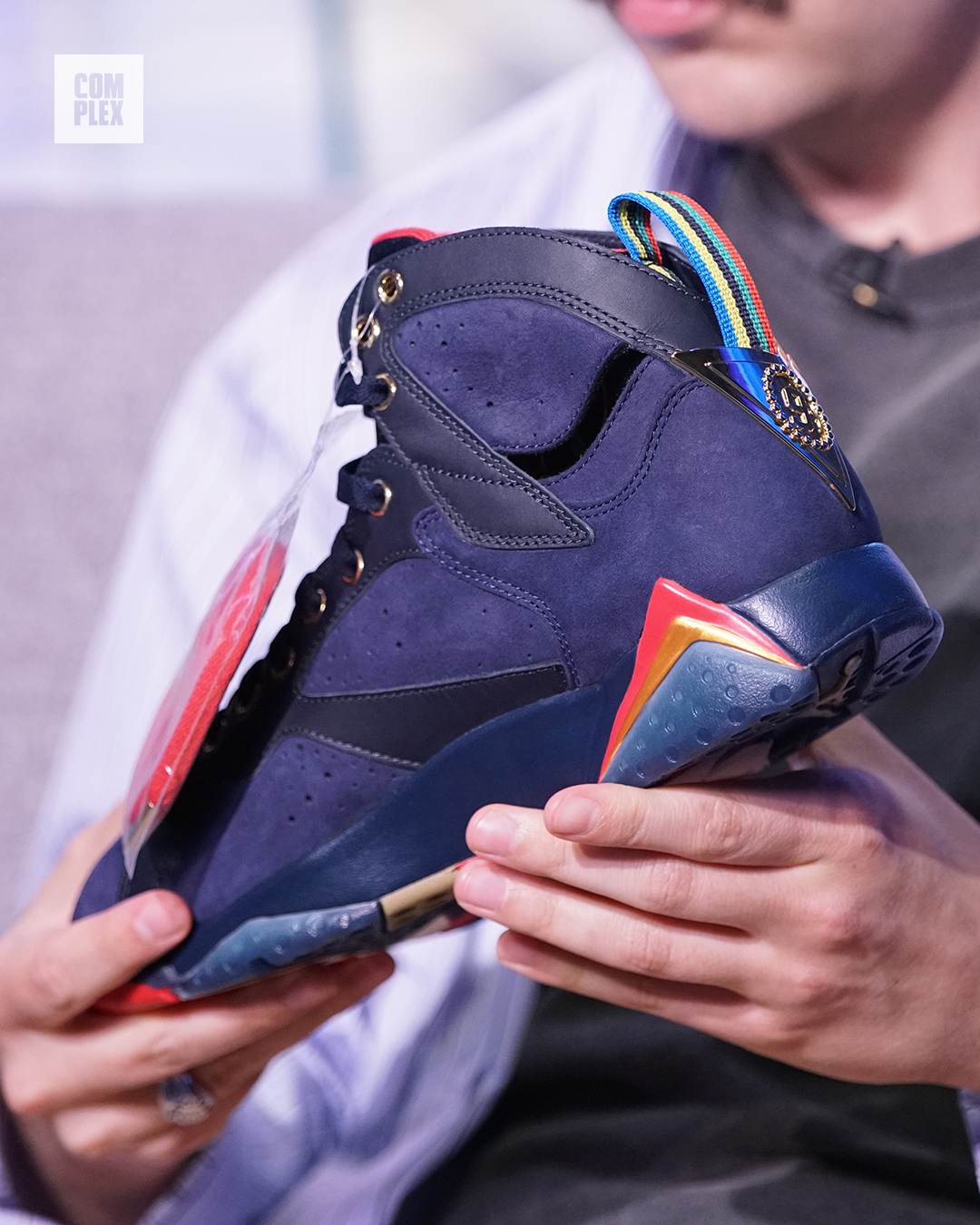 Trophy Room x Air Jordan 7 New Sheriff in Town Navy Friends &amp; Family Sample
