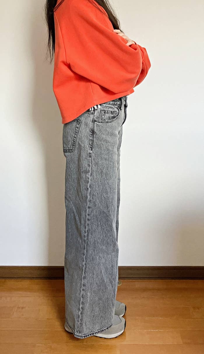 GU（ジーユー）のおすすめジーンズ「ミドルライズワイドジーンズ（丈標準72.0～76.0cm）」