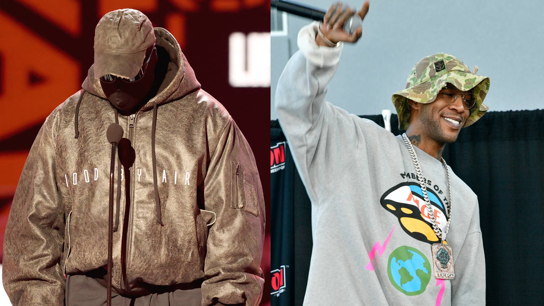 Kanye West and Kid Cudi Seen Hugging It Out at 'Vultures' Event in ...