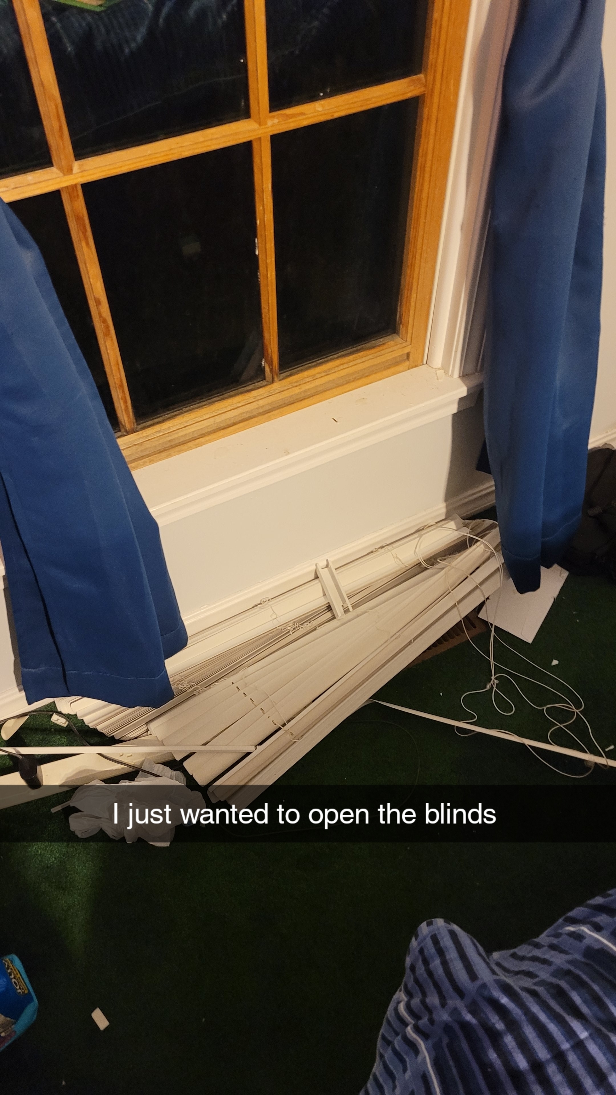 &quot;I just wanted to open the blinds&quot;
