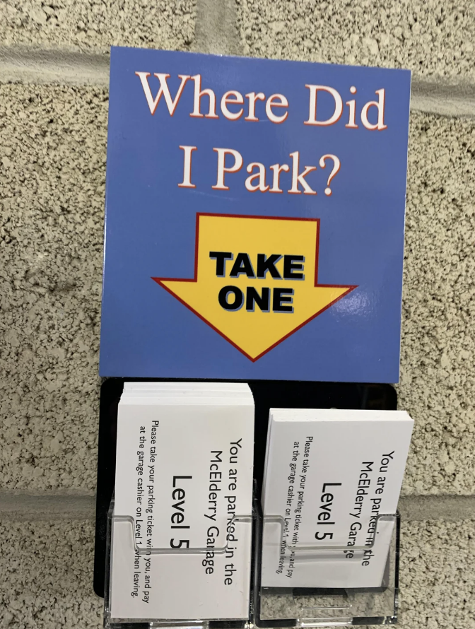 &quot;Where did I park?&quot;