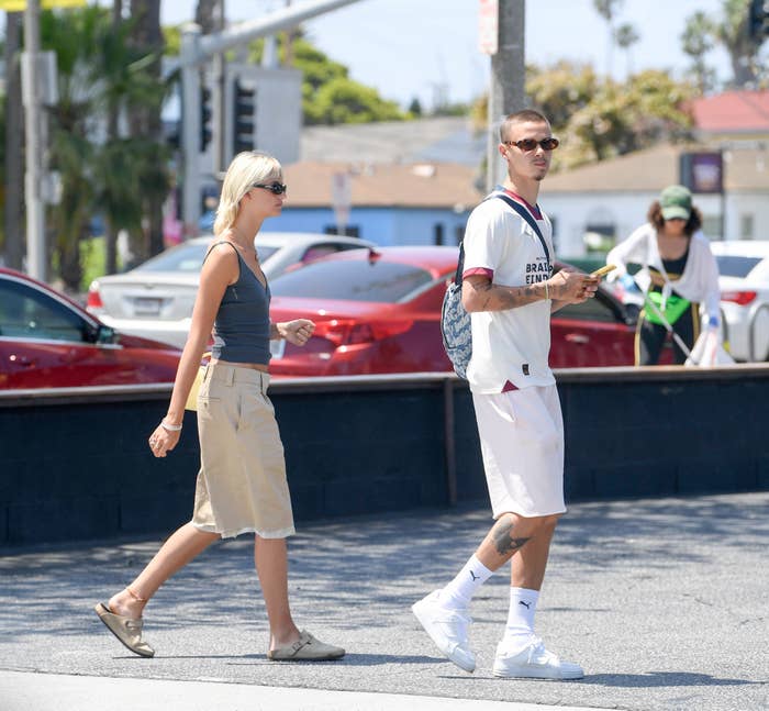 Mia Regan and Romeo Beckham