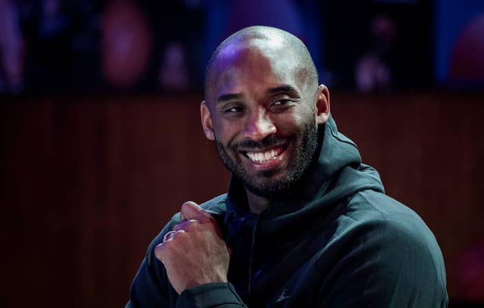 NBA basketball player Kobe Bryant attends a promotional event organized by the sports brand Nike