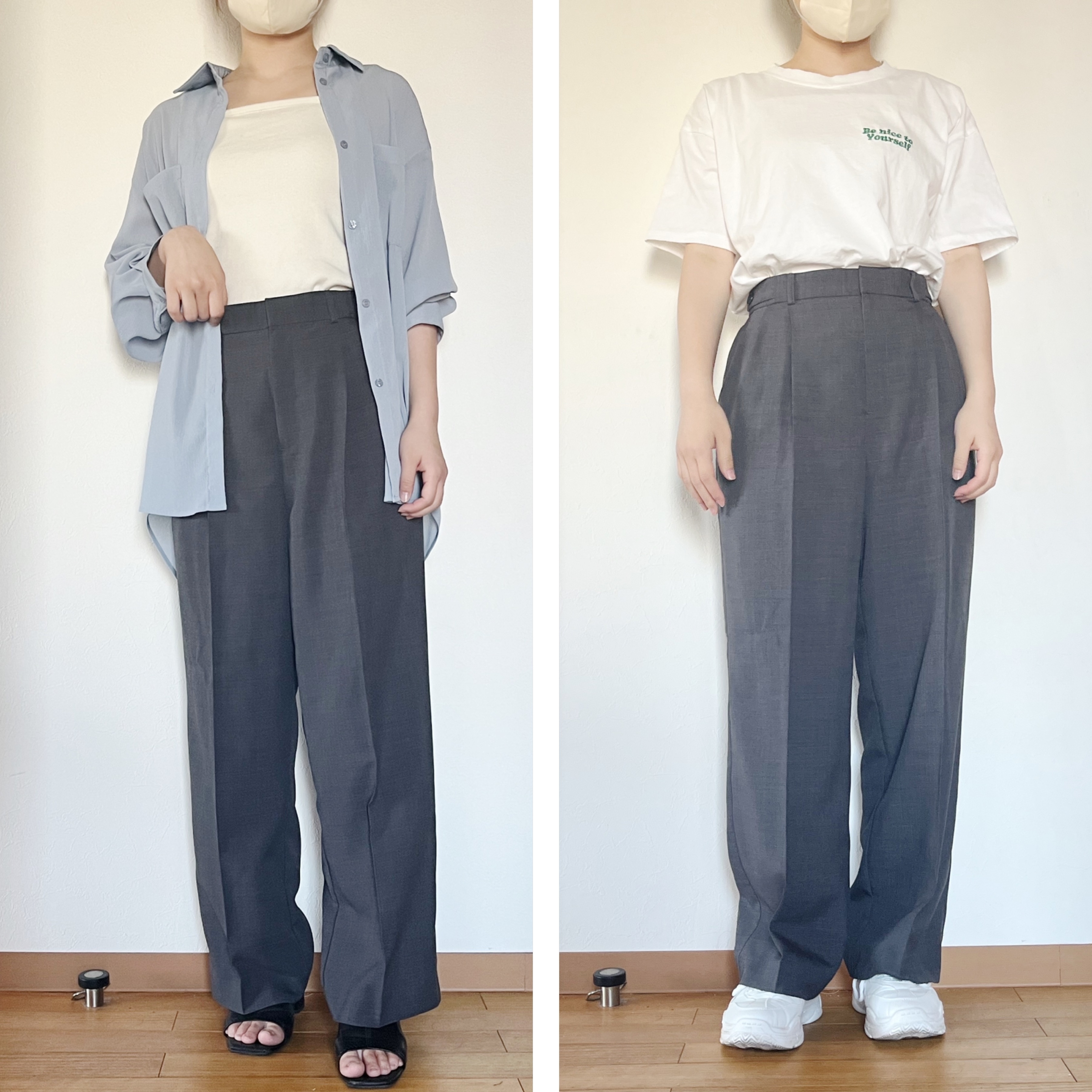 GLOBAL WORK（グローバルワーク）のおすすめボトムス「リネンライクワイドパンツ/MATINEE LINE」