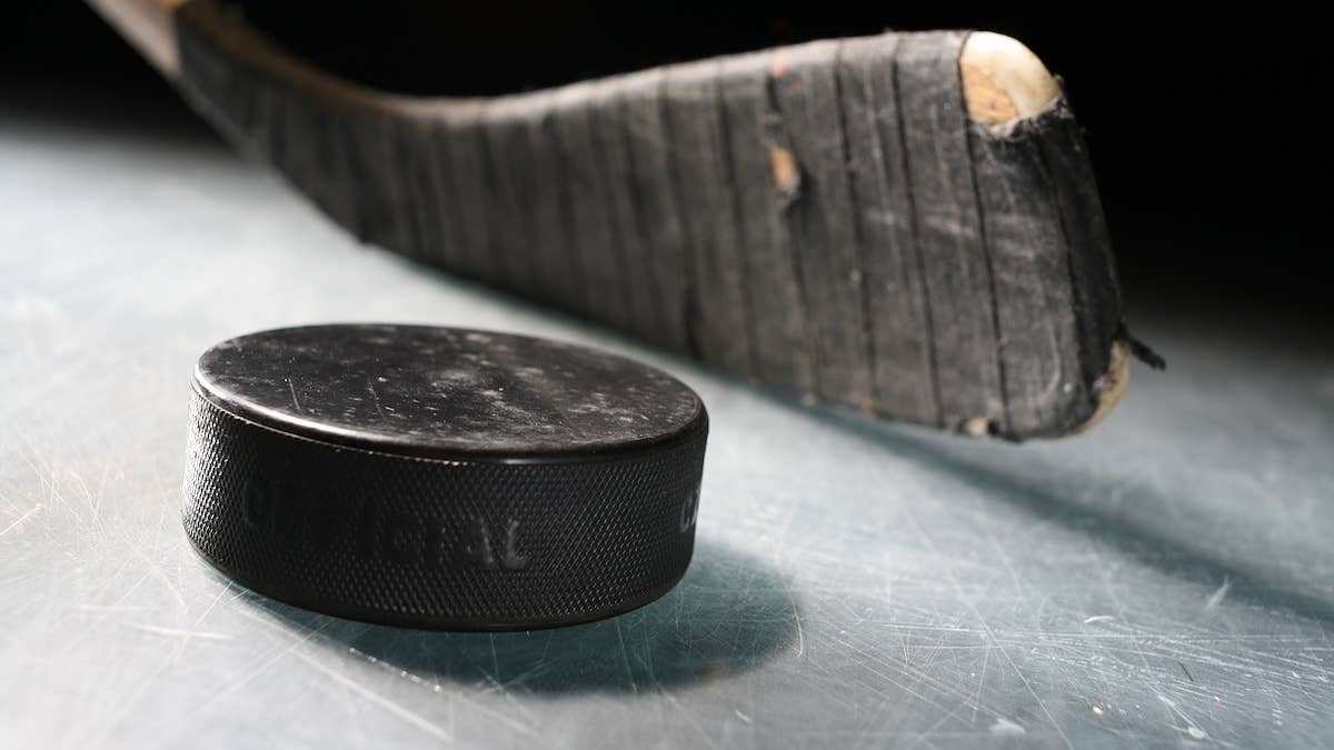 The child was hit while participating in a regular exercise during hockey practice.