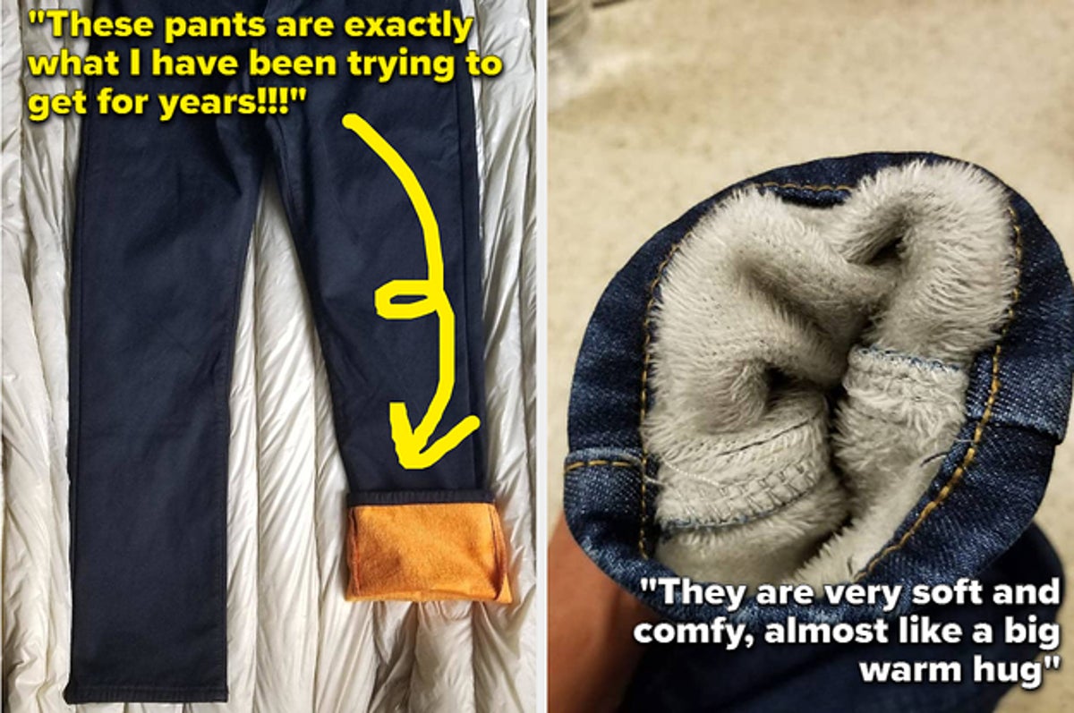 Men's Fleece Lined Denim Utility Jeans