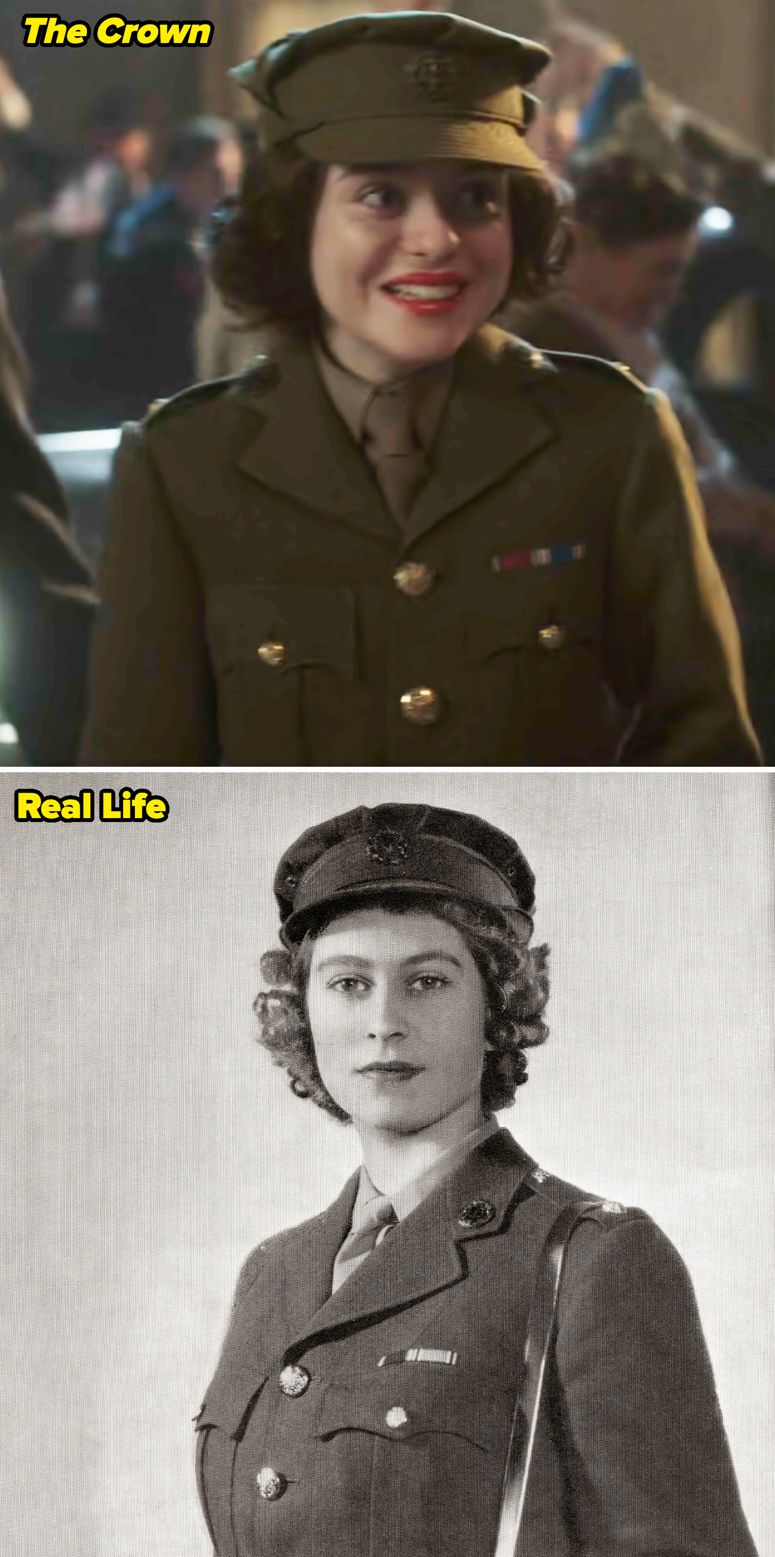 Princess Elizabeth in real life vs. &quot;The Crown&quot;