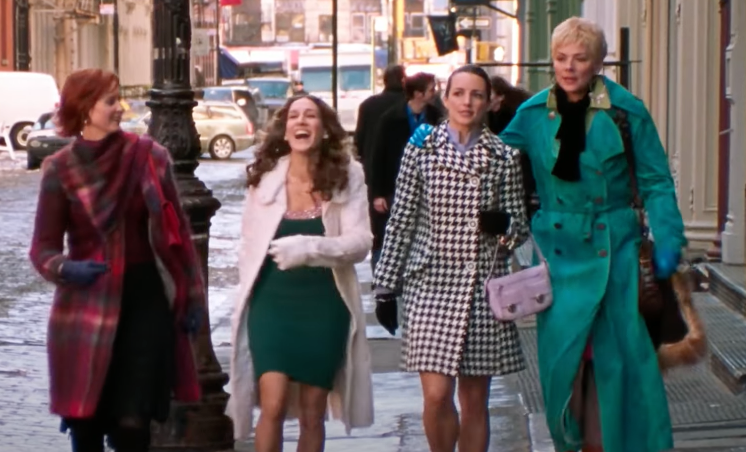 the four women walking in new york