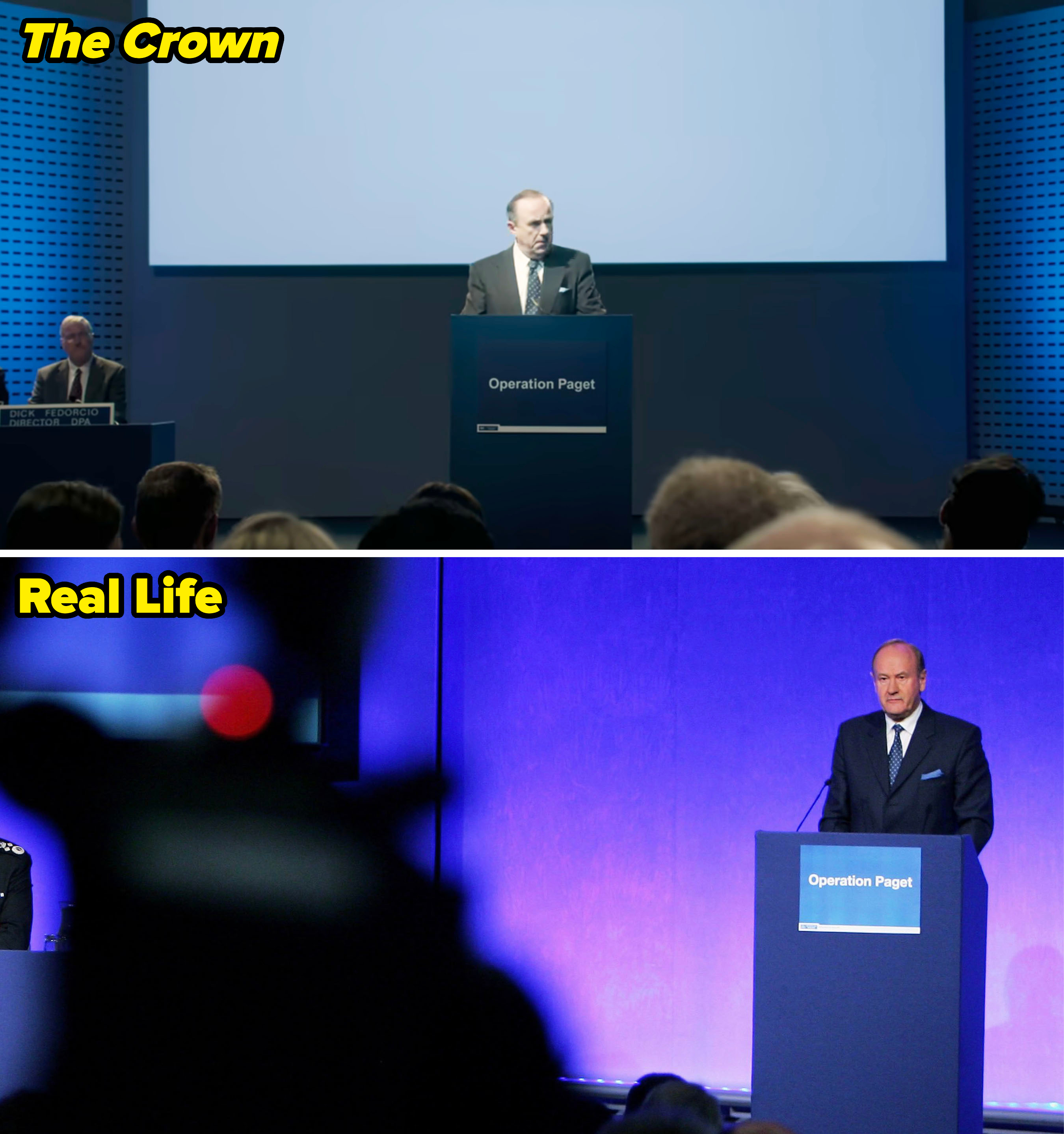 Lord Stevens in real life vs. &quot;The Crown&quot;