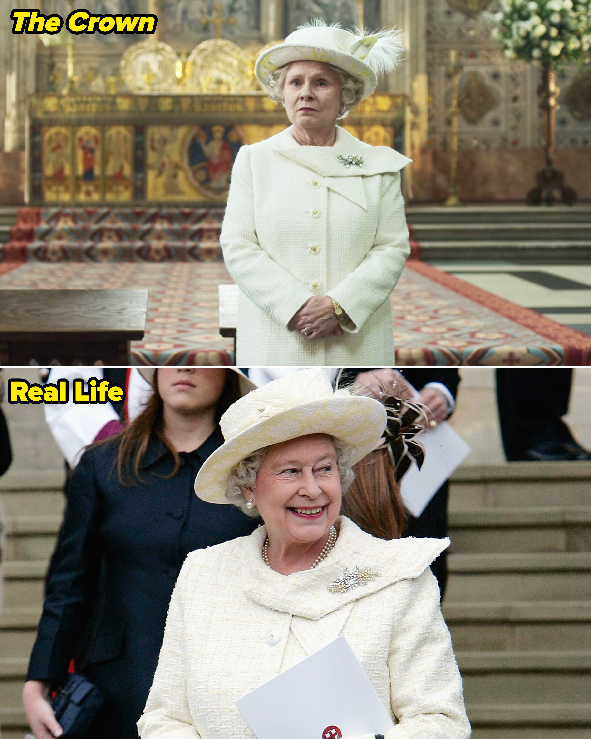 Queen Elizabeth II in real life vs. &quot;The Crown&quot;