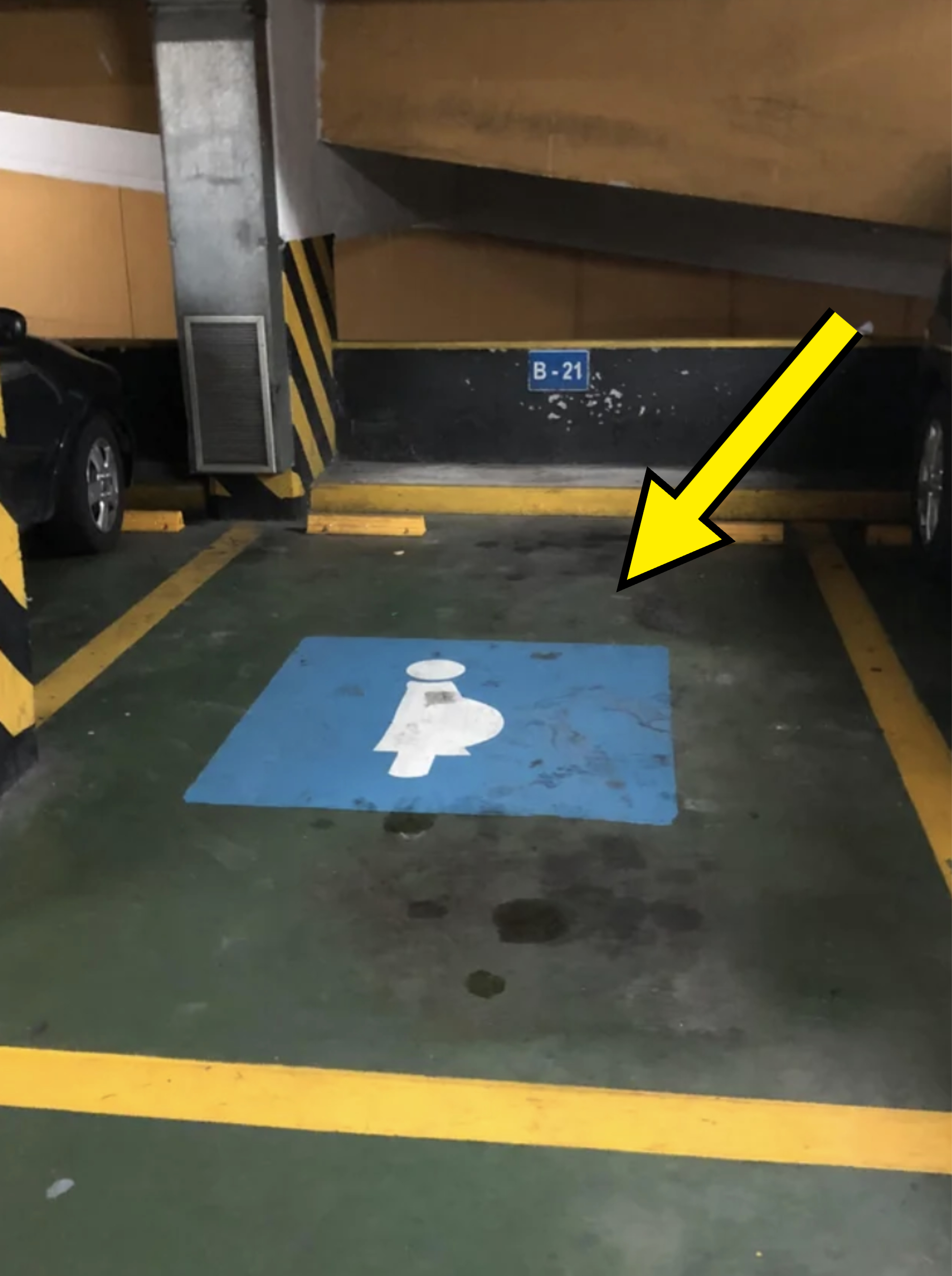 A parking space for expecting mothers
