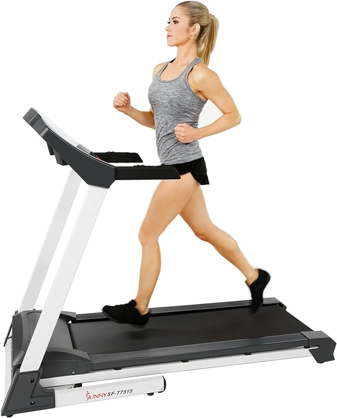 woman running on the treadmill with an incline