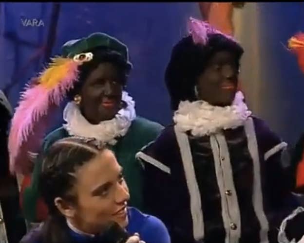 Screenshot of performers in blackface