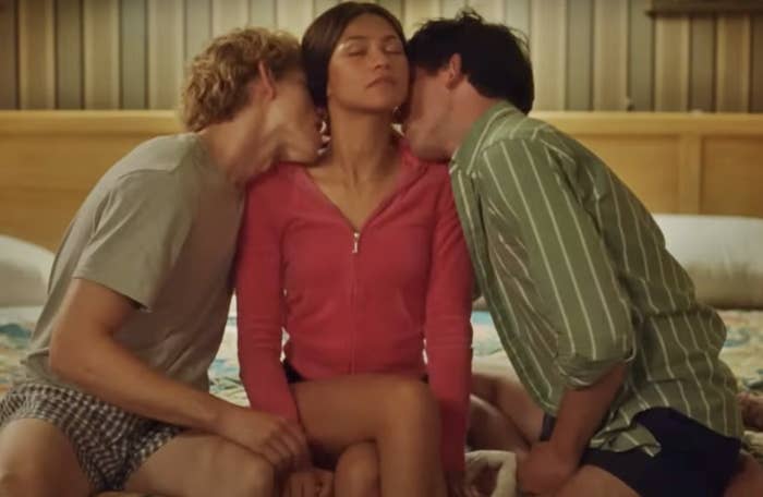 Zendaya, Josh O&#x27;Connor, and Mike Faist in &quot;Challengers&quot;