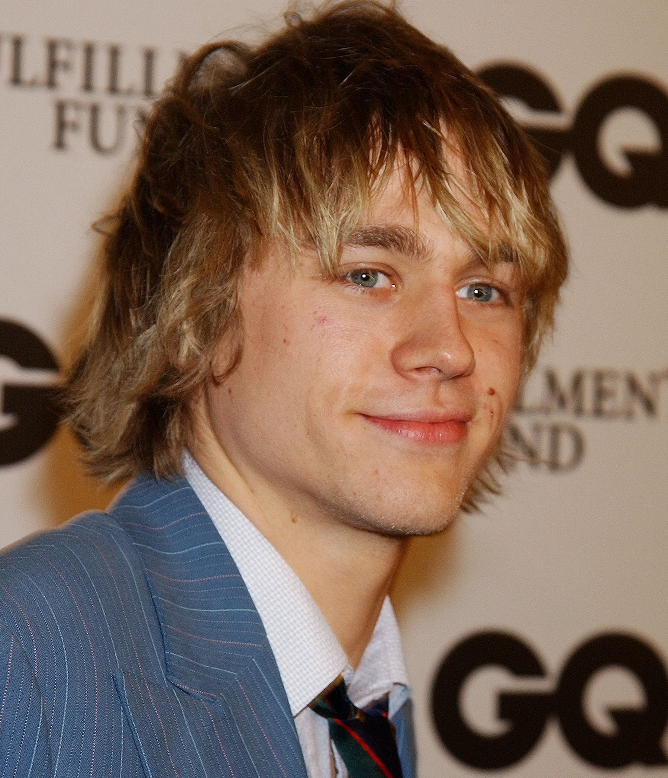 Closeup of a young Charlie Hunnam