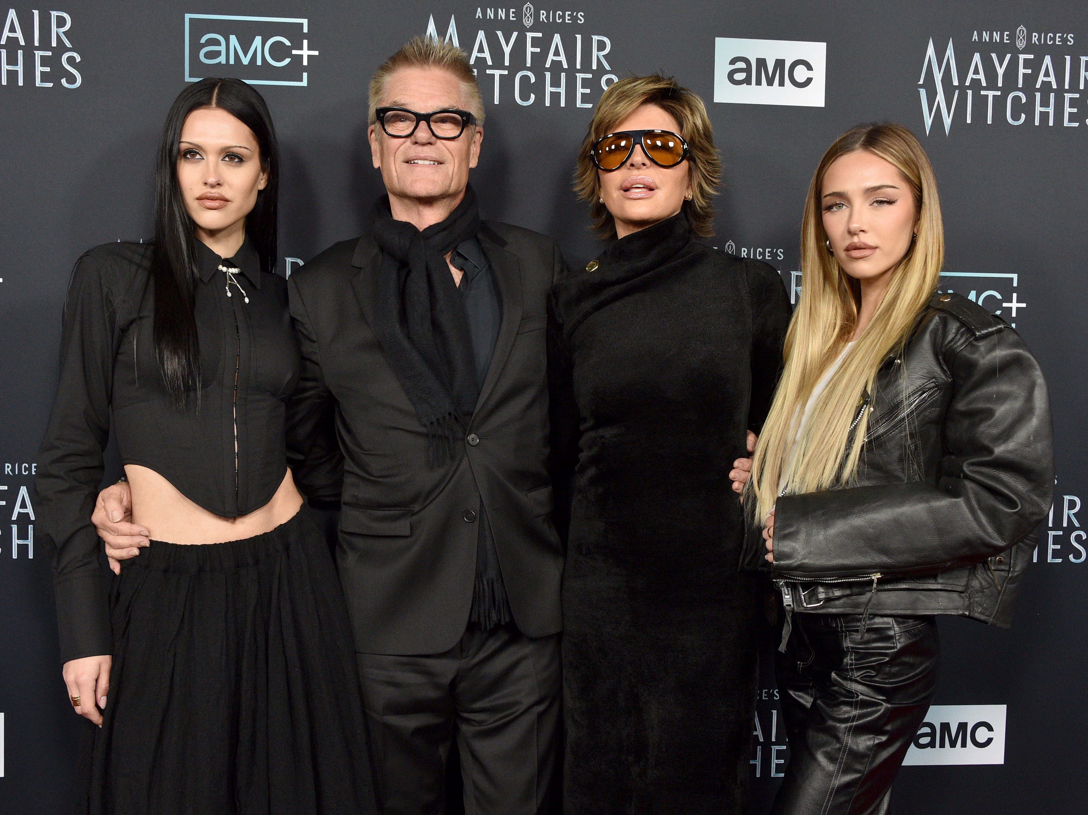 Harry Hamlin and Lisa Rinna with daughters Amelia and Delilah