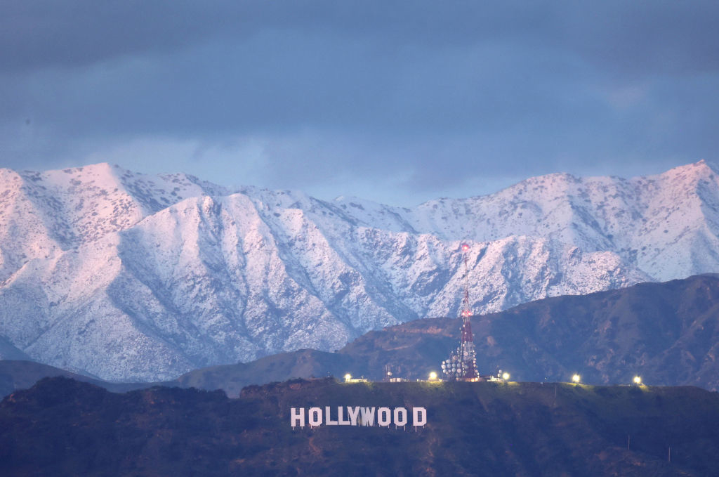 Los Angeles with snow
