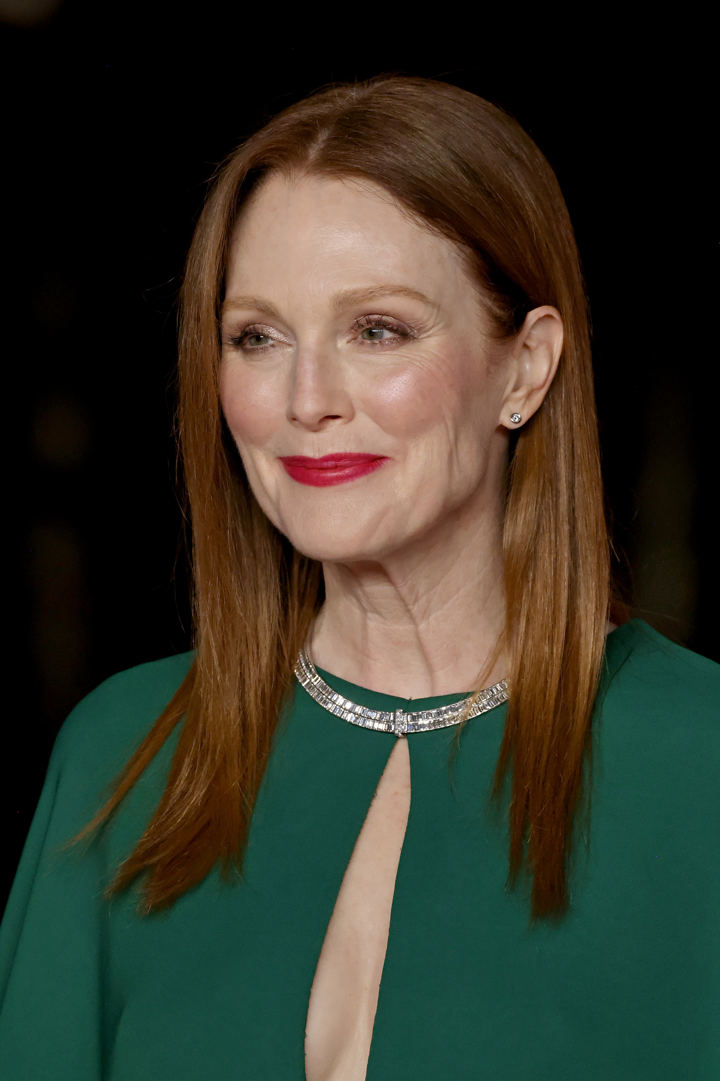 Close-up of Julianne smiling