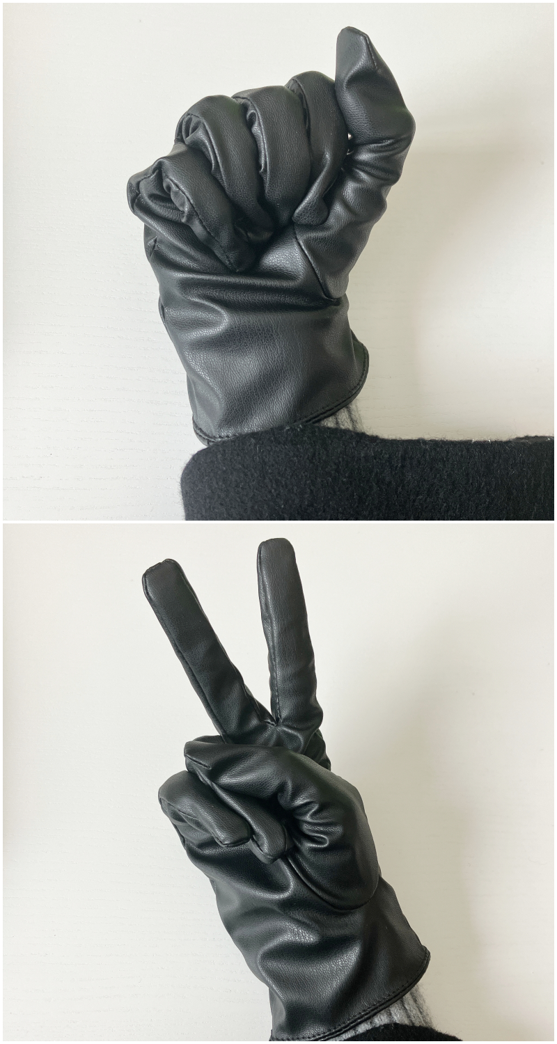 ZARA（ザラ）のおすすめ手袋「フェイクレザー ニット グローブ」