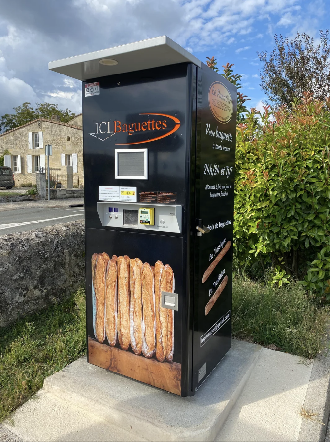 a vending machine for baguettes