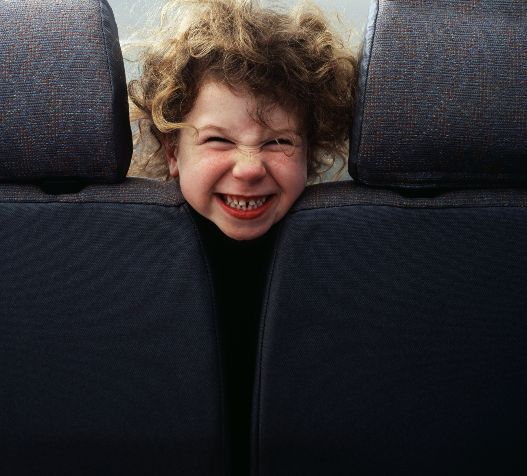 Child being annoying on public transit or airplane