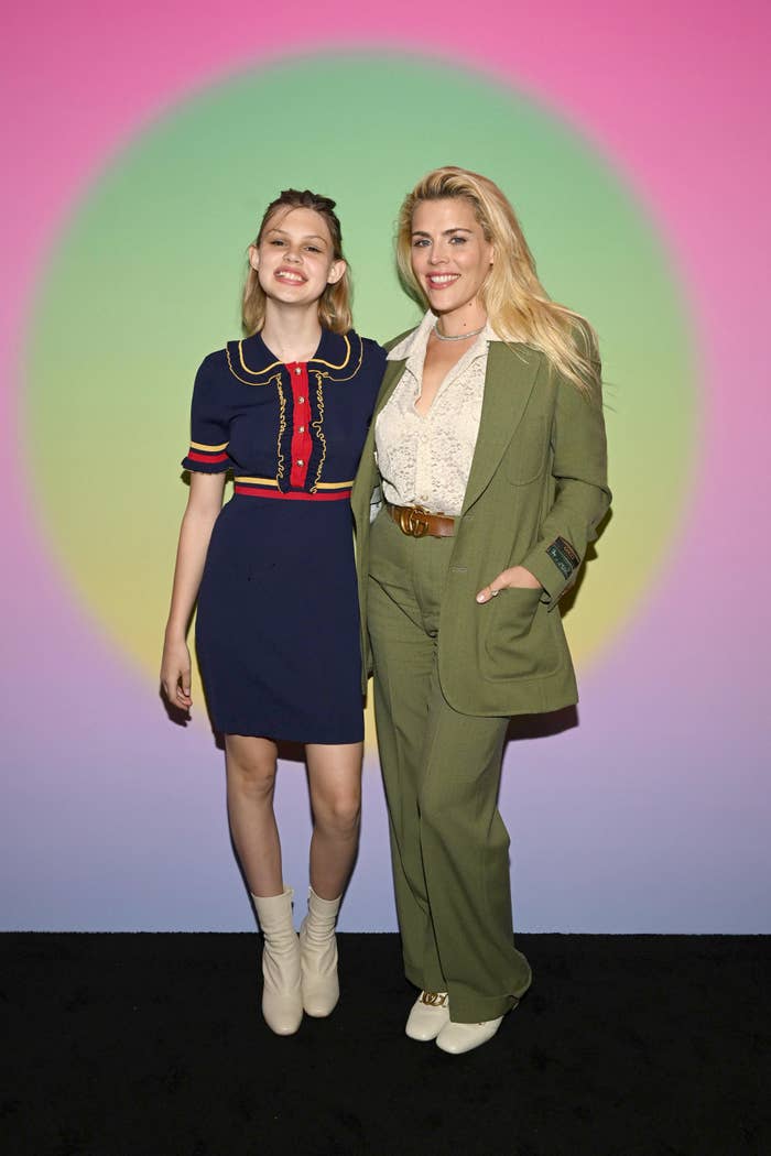 Busy and her daughter at an event