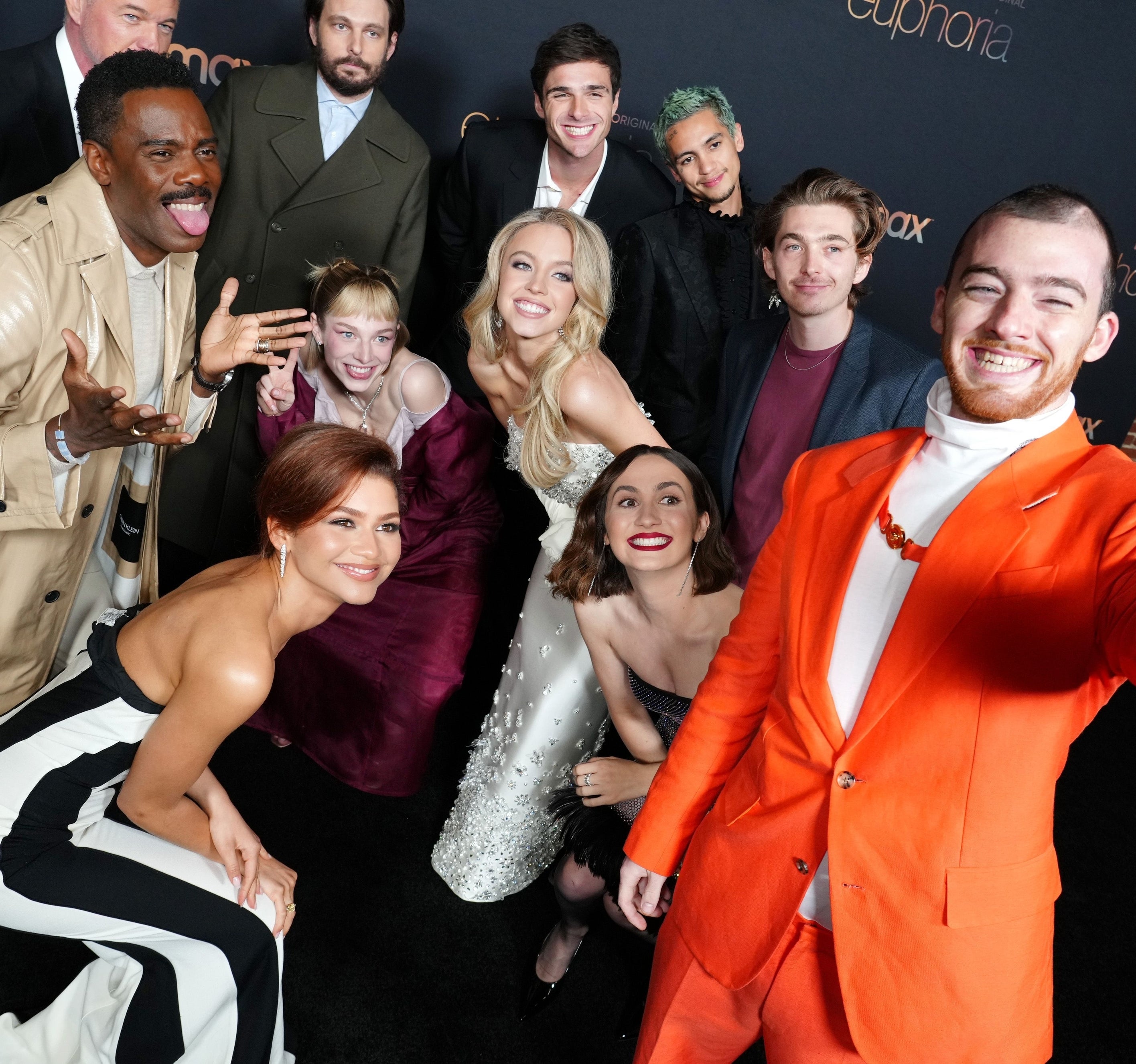 The cast of &quot;Euphoria&quot; taking a selfie